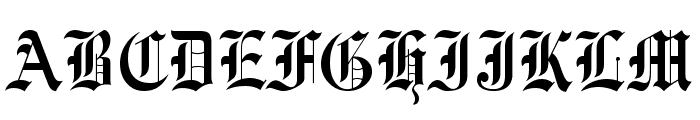 Engravers' Old English BT Font UPPERCASE