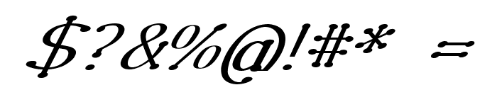 Enspar-BoldItalic Font OTHER CHARS