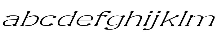 Enspar-ExpandedItalic Font LOWERCASE