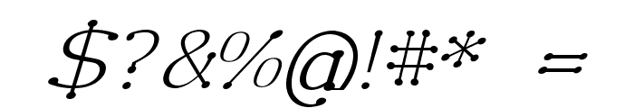 Enspar-Italic Font OTHER CHARS