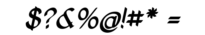 Entreon-BoldItalic Font OTHER CHARS