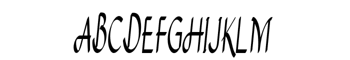 Entreon-ExtracondensedItalic Font UPPERCASE