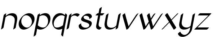Entreon-Italic Font LOWERCASE
