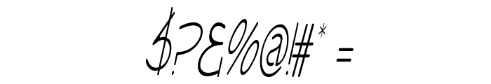 Enview Light Italic Font OTHER CHARS