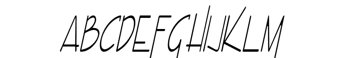 Enview Light Italic Font LOWERCASE