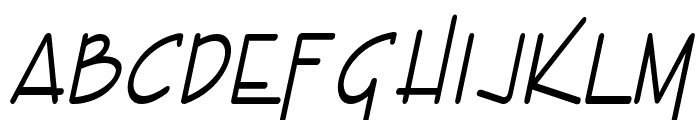 Enview Thin Italic Font LOWERCASE
