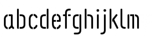 Engineer Stencil Font LOWERCASE