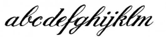 English Script Hand Font LOWERCASE
