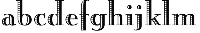 Engravia Shaded Font LOWERCASE