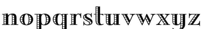 Engravia Shaded Font LOWERCASE