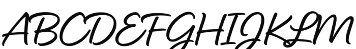 Enticing Script Regular Font UPPERCASE