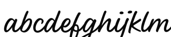 Enticing Script Regular Font LOWERCASE