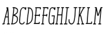 Enyo Slab Regular Italic Font UPPERCASE