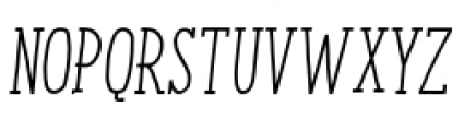Enyo Slab Regular Italic Font UPPERCASE