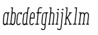 Enyo Slab Regular Italic Font LOWERCASE