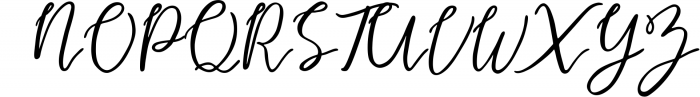 Endestry Modern Calligraphy Font UPPERCASE