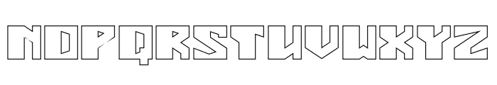ENERMOUS-Hollow Font UPPERCASE