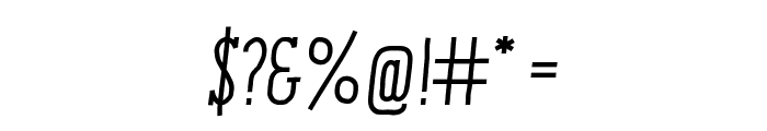 ENYO Serif Medium Italic Font OTHER CHARS