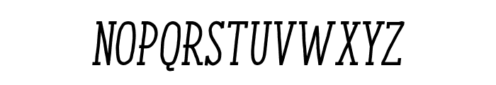 ENYO Serif Medium Italic Font UPPERCASE