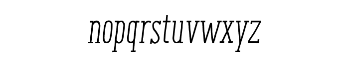 ENYOSerifRegularItalic Font LOWERCASE