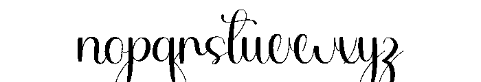 Enchanting Smile Font LOWERCASE