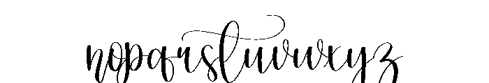 Enchanting Font LOWERCASE
