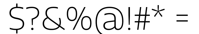 Encode Sans Expanded ExtraLight Font OTHER CHARS
