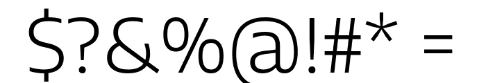 Encode Sans Semi Expanded Light Font OTHER CHARS