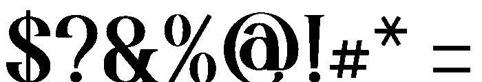 Enda Danila Font OTHER CHARS