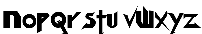 Endbuster Font LOWERCASE