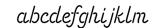 Energetic Script Limited Regular Font LOWERCASE