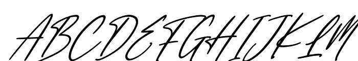 England Signature Italic Font UPPERCASE