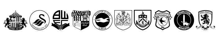 English Football Club Badges Font OTHER CHARS