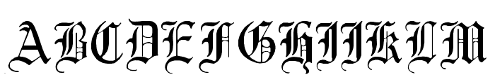 English-Gothic--17th-c- Font UPPERCASE