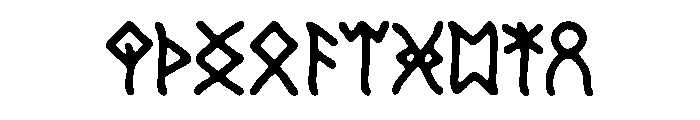 English Runic Font OTHER CHARS