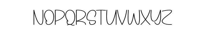 English Varsity Font LOWERCASE