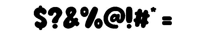 Enjoy Being Regular Font OTHER CHARS