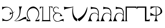 Enochian Plain Font UPPERCASE