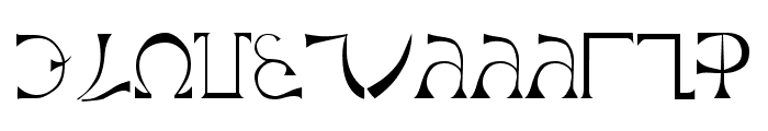Enochian Plain Font LOWERCASE