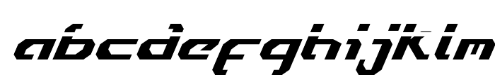 Ensign Flandry Laser Italic Font LOWERCASE