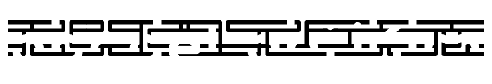 Entangled Layer B BRK Font LOWERCASE
