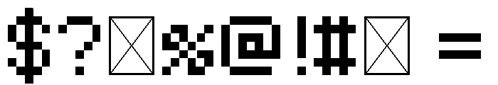 Enter the Gungeon Big Regular Font OTHER CHARS