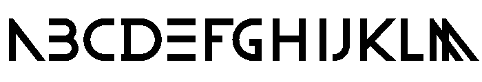 Entirely Regular Font UPPERCASE