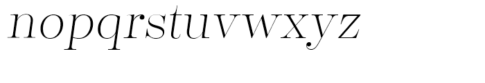 Encorpada Classic Extra Light Italic Font LOWERCASE