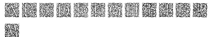 English Arabesque Revival 1900 Font LOWERCASE