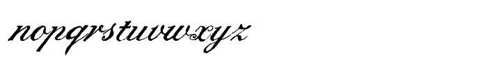 English Script Hand Font LOWERCASE