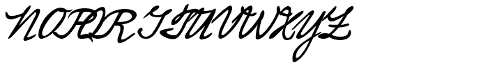 Enrico Handwriting Regular Font UPPERCASE