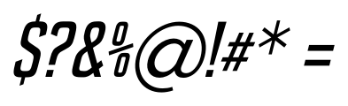 Enamela Italic Font OTHER CHARS