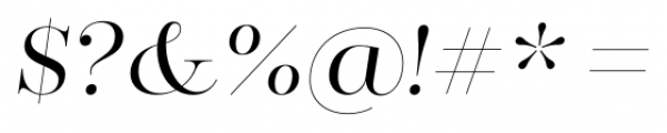 Encorpada Classic Light Italic Font OTHER CHARS