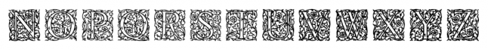 English Arabesque Revival 1900 Regular Font LOWERCASE